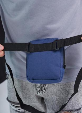 Барсетка-гаманець ufc чоловіча синя сумка через плече тканинна месенджер юфс2 фото