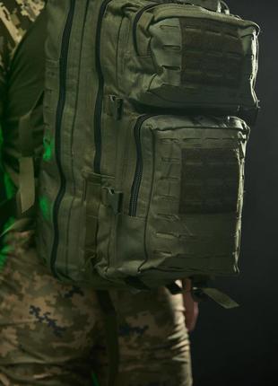 Тактический рюкзак большой на 100 литров армейский военный мужской хаки  сумка портфель