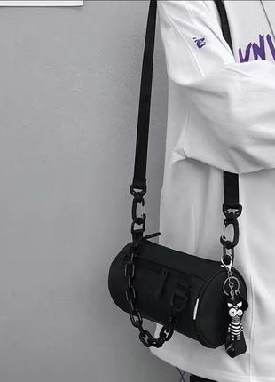 Повседневная модная сумка мессенджер kassano, маленькая мужская сумка-цилиндр через плечо в японском стиле, bl4 фото