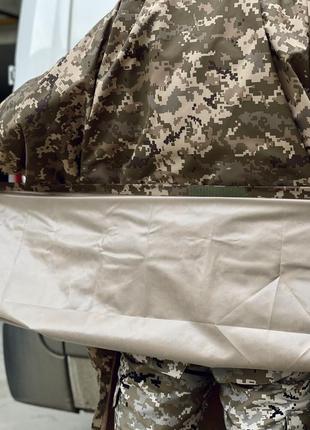 Дождевик тактический зсу плащ пиксель камуфляж армейский дождевик пончо военный накидка с капюшоном9 фото