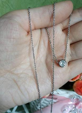 Камушек на цепочке подвеска на шею