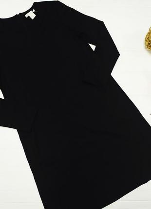 Черное базовое платье h&m