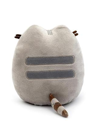 Мягкая игрушка кот пушин кэт pusheen cat s&t с пончиком в лапках 18х15 см серый (n-71)3 фото