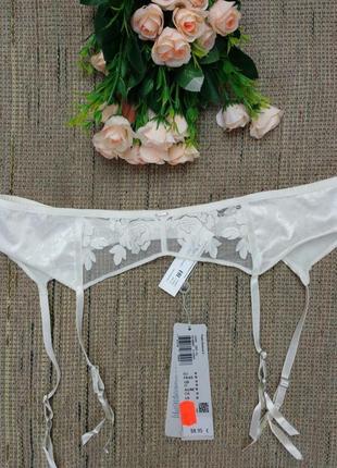 Білий пояс для панчіх triumph essence, весільний пояс для панчіх triumph essence