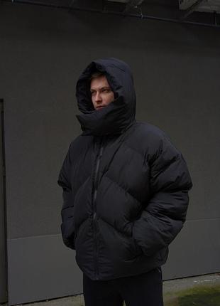 Куртка мужская зимняя оверсайз quad до -25*с зима серая пуховик мужской зимний теплая10 фото