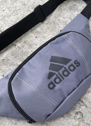 Бананка поясная adidas мужская женская черная  сумка адидас  сумка через плечо спортивная6 фото