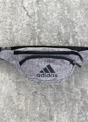 Бананка поясна adidas чоловіча жіноча антрацит сумка через плече спортивна адідас