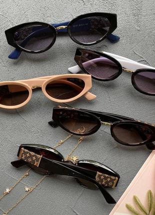 Солнцезащитные очки женские "v" очки женские от солнца квадратные прямоугольные3 фото