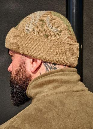 Шапка балаклава мужская тактическая as песочная камуфляж шапка хомут зимняя армейская военная камуфляжная6 фото
