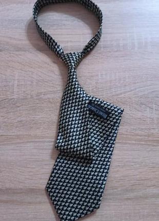 Стильный шелковый галстук ручной работы1 фото