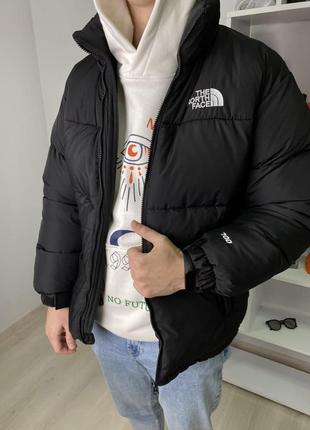 Чоловіча куртка зимова the north face до -25°c тепла чорна пуховик чоловічий зимовий