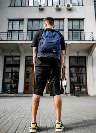 Рюкзак городской спортивный nike cl мужской женский темно-синий портфель тканевый молодежный сумка найк4 фото