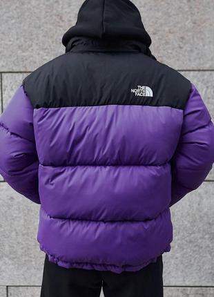 Чоловіча куртка зимова the north face до - 25 °c тепла фіолетова пуховик чоловічий зимовий тнф3 фото