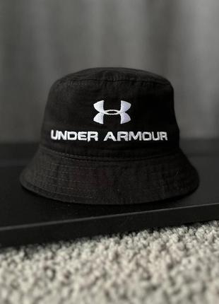 Панама мужская женская under armour летняя черная панамка коттоновая на лето андер армор