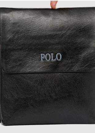 Акція! чоловіча сумка polo leather+ годинник в подарунок!2 фото