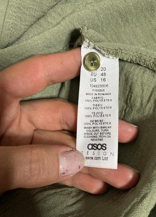 Платье миди на запах платья большого размера батал asos, xxxl3 фото