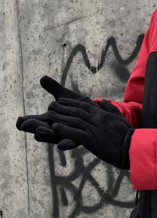 Комплект мужской зимний nike шапка + перчатки + бафф до -25*с черный-хаки набор теплый найк5 фото