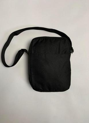 Барсетка мужская reebok черная  сумка через плечо спортивная рибок мессенджер тканевый3 фото