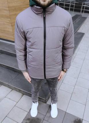 Куртка мужская зимняя удлиненная emmy до -15°с серая | пуховик мужской зимний теплый7 фото