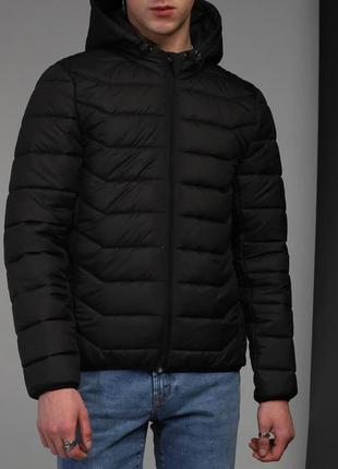 Мужская куртка весенняя осенняя демисезонная james до 0*с с капюшоном ветровка утепленная весна осень