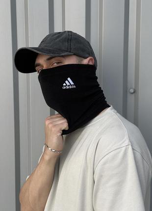 Бафф мужской зимний adidas флисовый черный шарф-труба адидас унисекс утепленный2 фото