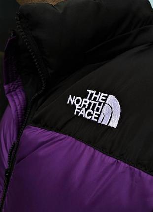 Куртка мужская зимняя the north face до - 25*с теплая зима фиолетовая | пуховик мужской зимний2 фото