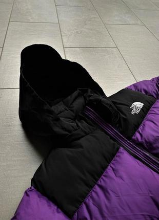 Куртка мужская зимняя the north face до - 25*с теплая зима фиолетовая | пуховик мужской зимний3 фото