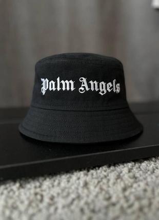 Панама чоловіча жіноча palm angels літня чорна | панамка коттонова на літо палм ангелс топ якості