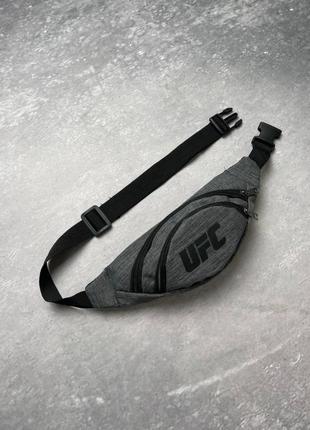 Бананка поясна чоловіча ufc сіра сумка через плече сумка спортивна юфс