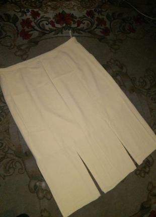 Элегантная,длинная,лимонная (фото3) юбка с подкладкой,большого evr56 (30) размера,румыния