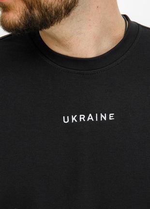 Кофта чоловіча з вишивкою ukraine оверсайз весняна осіння чорна світшот чоловічий спортивний4 фото