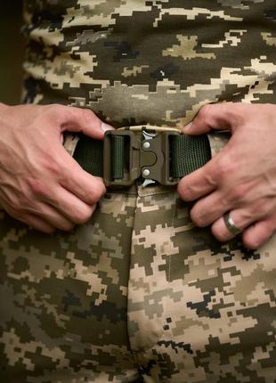 Ремень тактический металлический поясной int хаки  мужской ремень на пояс военный армейский зсу6 фото