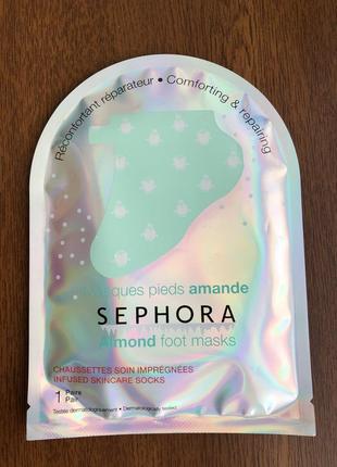 Маска для ніг sephora almond foot mask