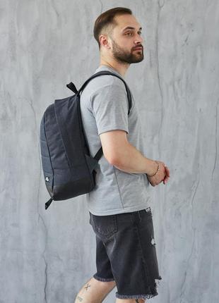Рюкзак + сумка через плечо nike темно-серый  комплект мужской найк городской спортивный портфель + барсетка9 фото