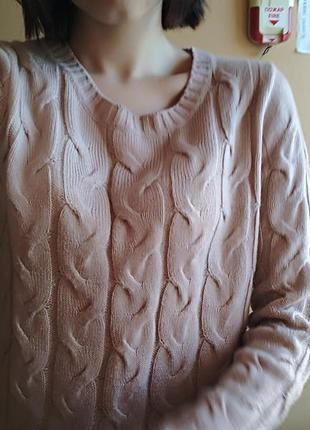 Нежно-розовый свитер1 фото