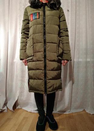 Теплое зимнее пальто размер xs/s, рост 150-1652 фото