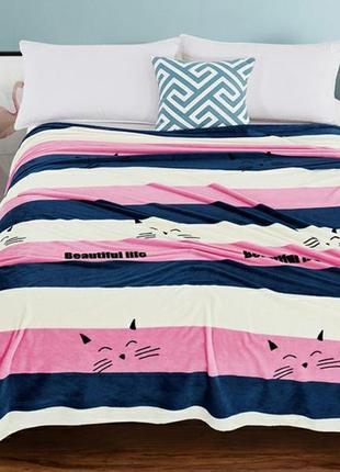 Плед-покрывало 200х220 велсофт vl104