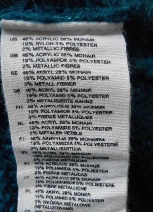 Мохеровый свитер джемпер  кофта  с люрексом h&m9 фото
