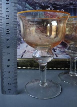 Фужеры, 4шт, цветное стекло