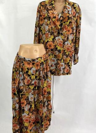 Костюм легкий flases, віскоза, жакет і спідниця