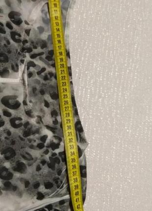 Шифоновая блуза леопардовый принт с рукавом 3/48 фото