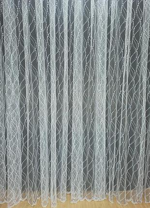 Тюль фатиновая белая