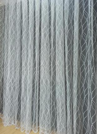 Тюль фатиновая белая