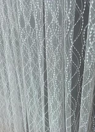 Тюль фатиновая белая