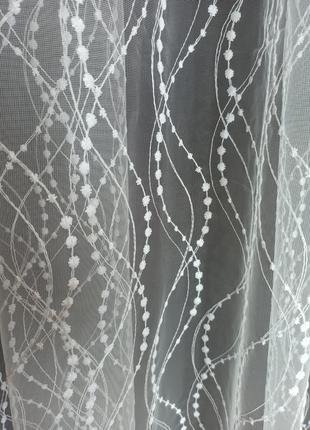Тюль фатиновая белая