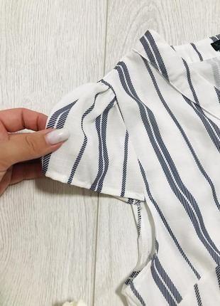 Стильная легкая женская блуза в полоску quiz4 фото