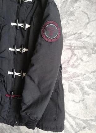 Стильная зимняя чёреая куртка5 фото