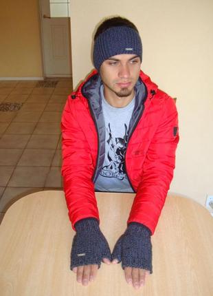 Мужские перчатки без пальцев мужские митенки - зима/демисезон2 фото