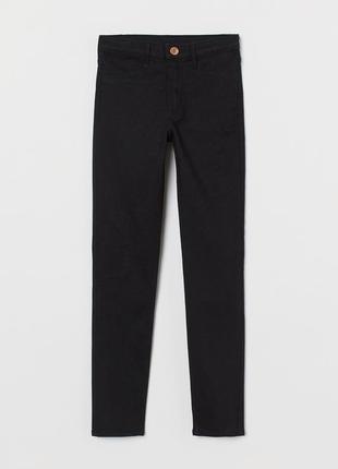 Черные брюки скинни h&amp;m (нм) на рост 145-155