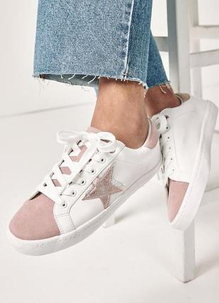 Звездные кеды с кружевом forever comfort